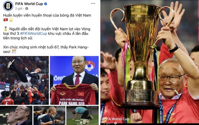 FIFA chúc mừng ông Park Hang-seo