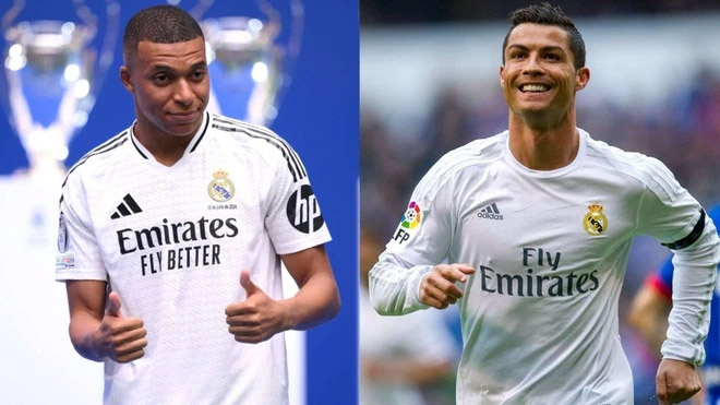 Mbappe ở đâu so với Ronaldo trong năm đầu tiên khoác áo Real