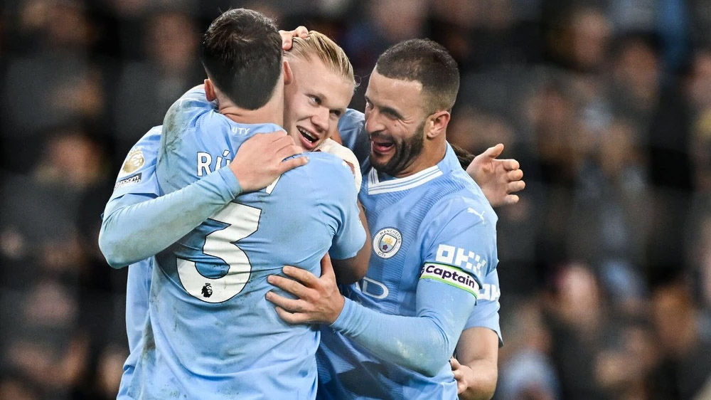 Man City ghi tên vào tứ kết FA Cup bằng kỷ lục của Haaland