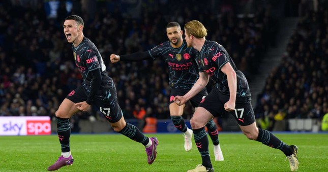 Man City thắng lớn trong ngày Erling Haaland vắng mặt