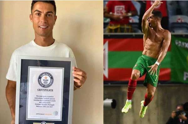 Ronaldo sở hữu 10 kỷ lục Guinness